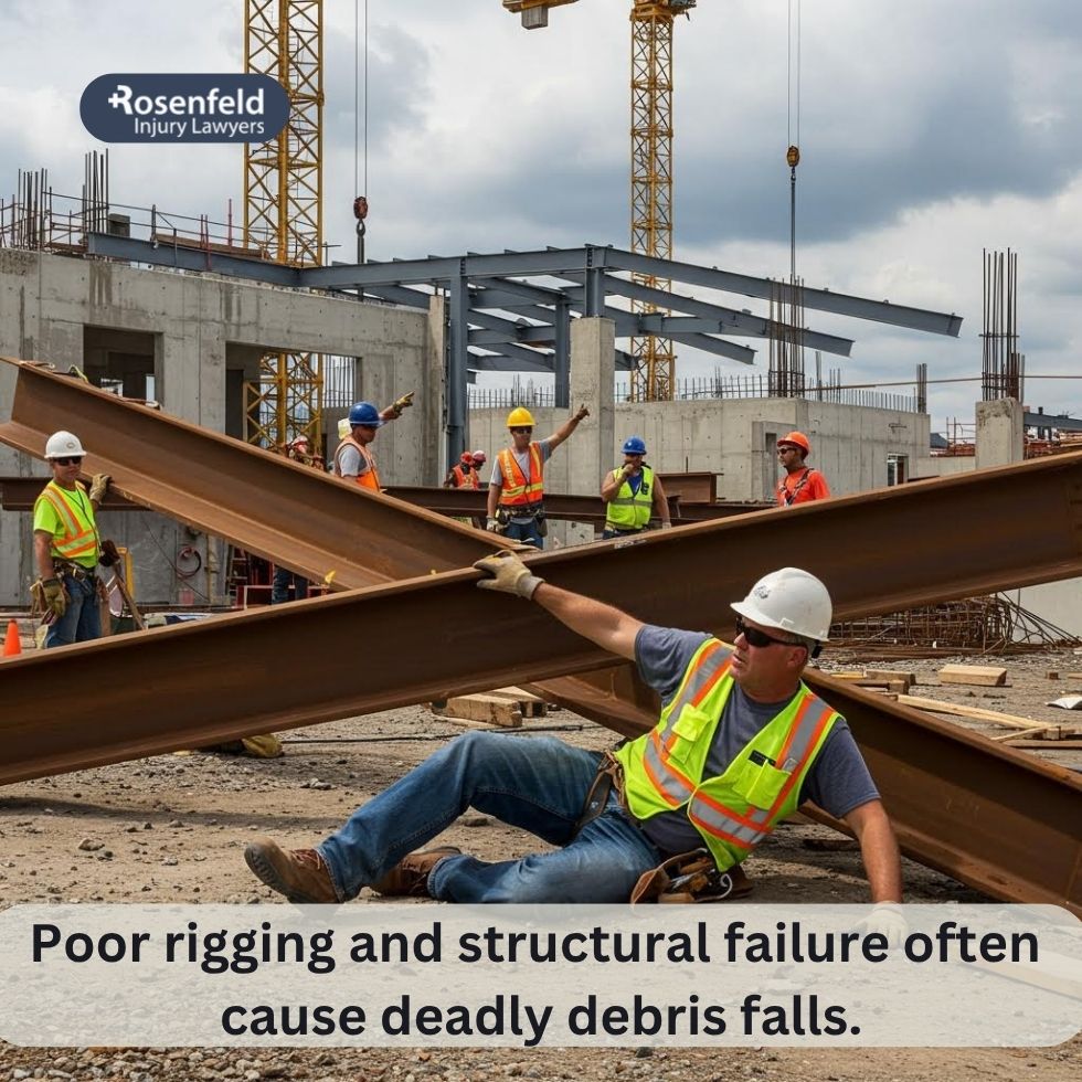 An attorney for an injury sustained from falling debris.